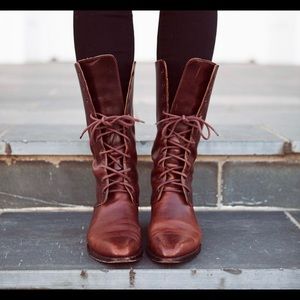 Cole Haan Vintage Lace up Boots
